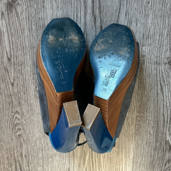 Maria Sharapova by Cole Haan Blue Platform Sandals | 8 - Picture 9 of 10